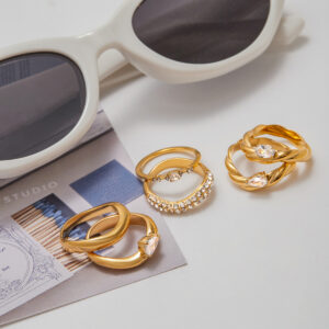 Titanium steel stackable ring